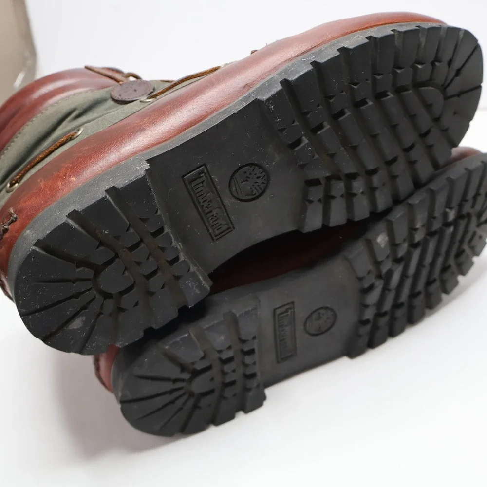 VTG 90s Timberland Mens G0retex 7-Eye Chukka Boots‎ 59093 Brown Leather 10.5 M